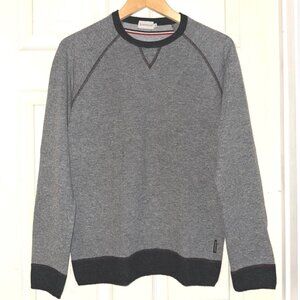 Moncler pullover crew neck gray mens sweater size XL (fits L) cashmere wool